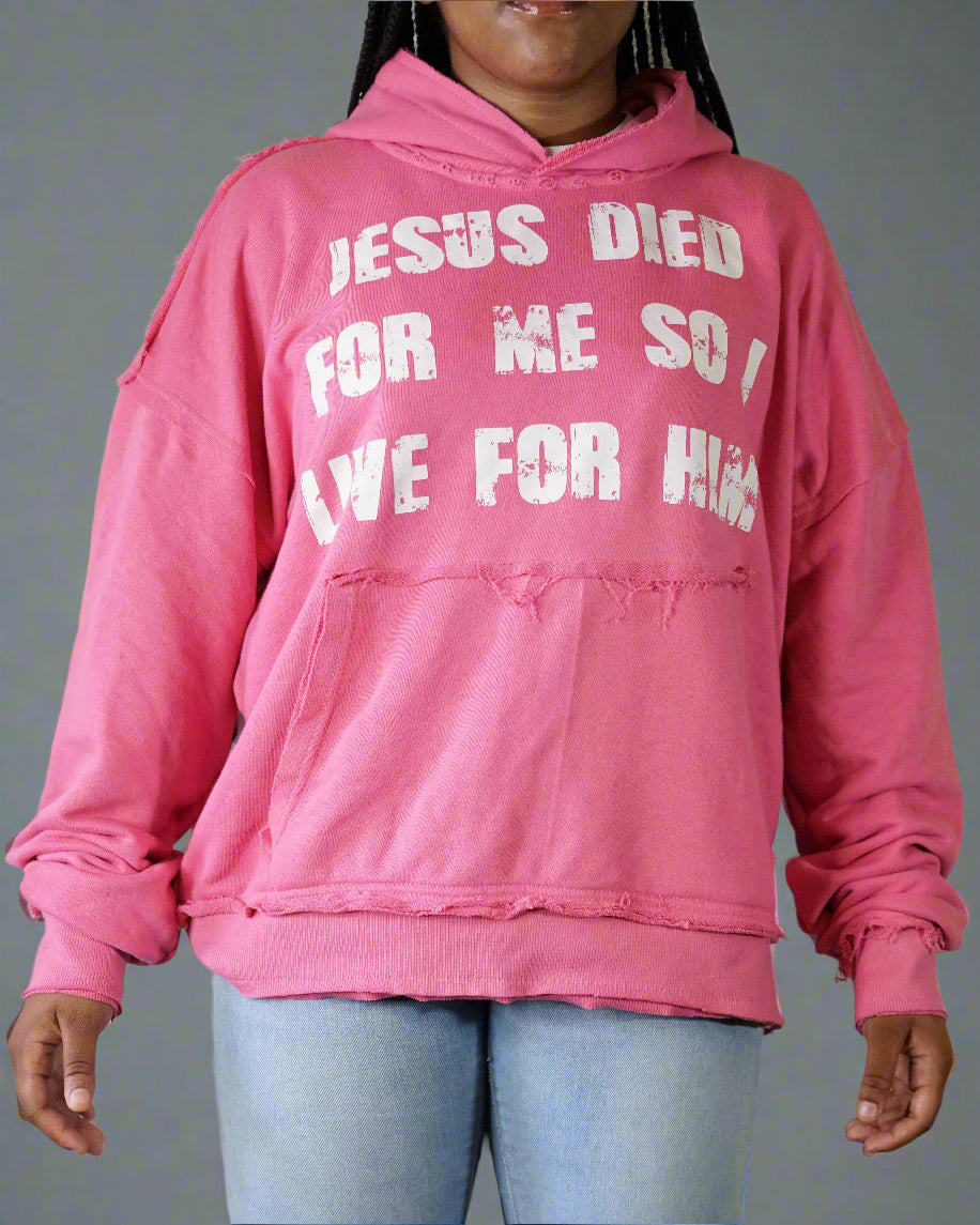 "Luminous Pink" Reversed Sacrifice Hoodie