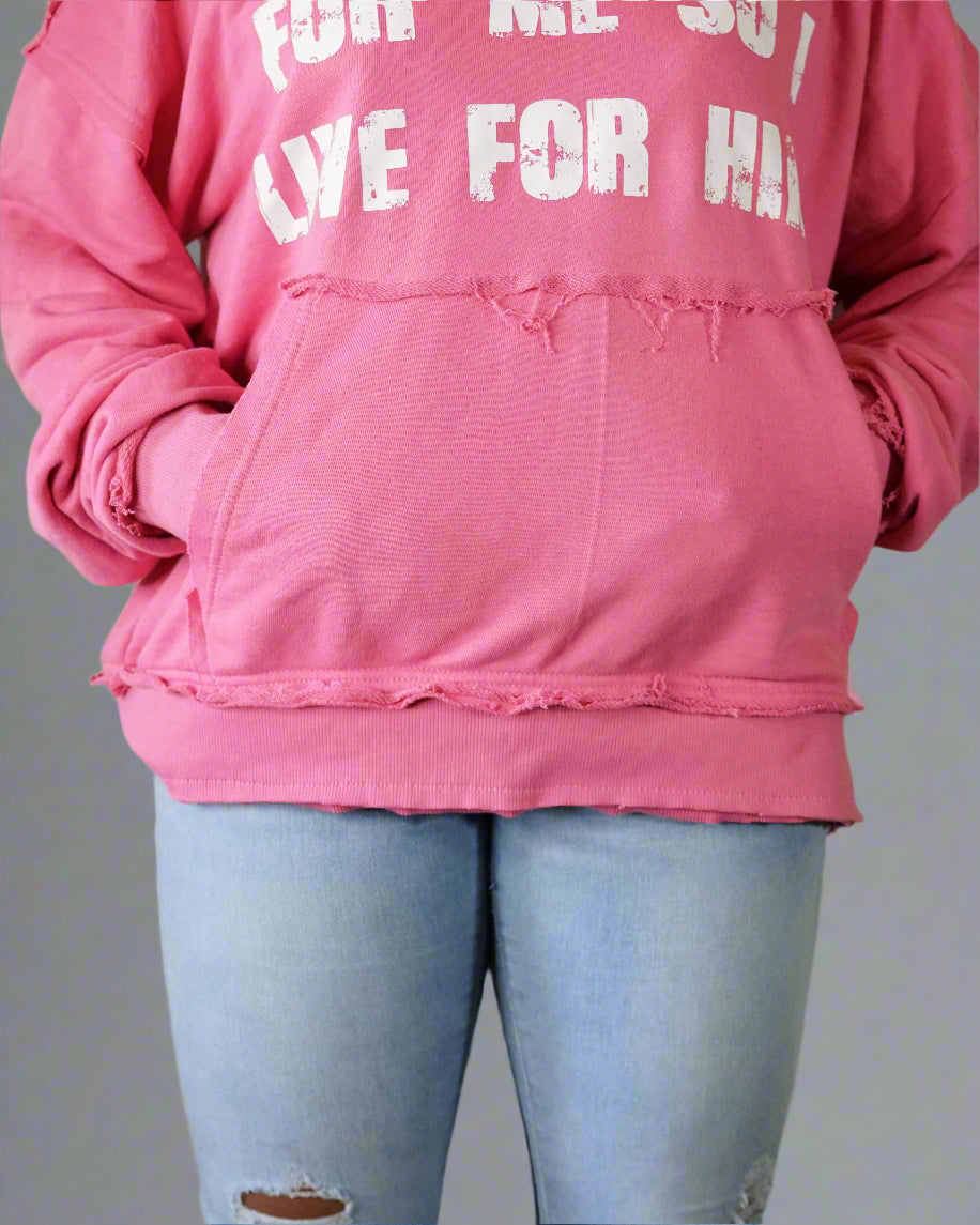 "Luminous Pink" Reversed Sacrifice Hoodie